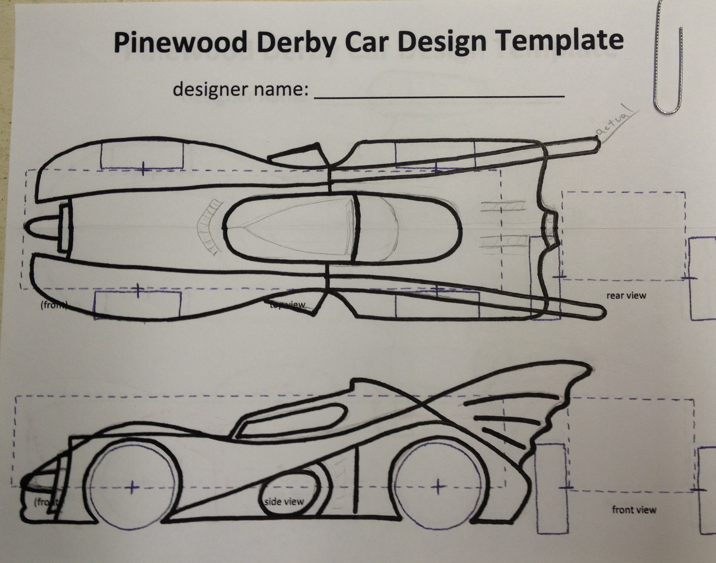 pinewood derby cars templates